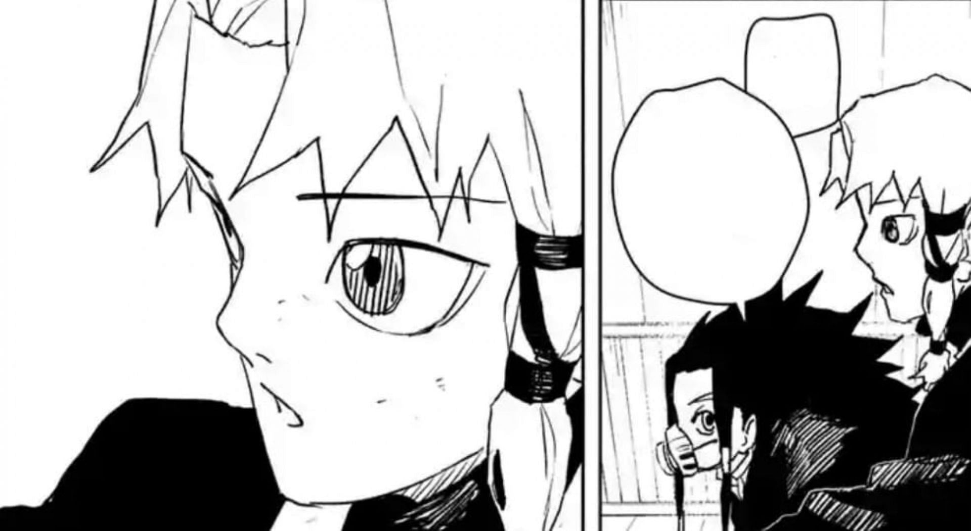 Hakuri and Kudo in the chapter (Image via Shueisha)